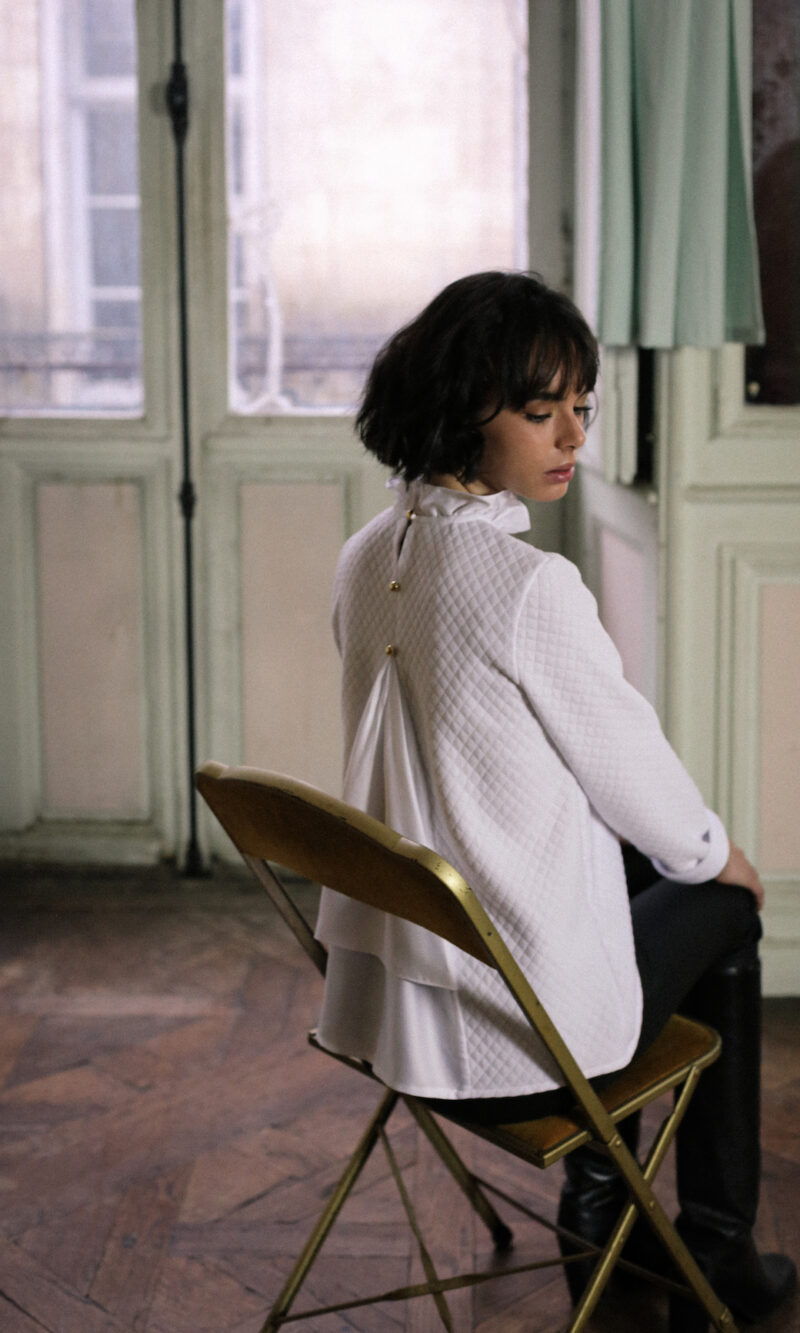 Pull Gaby blanc