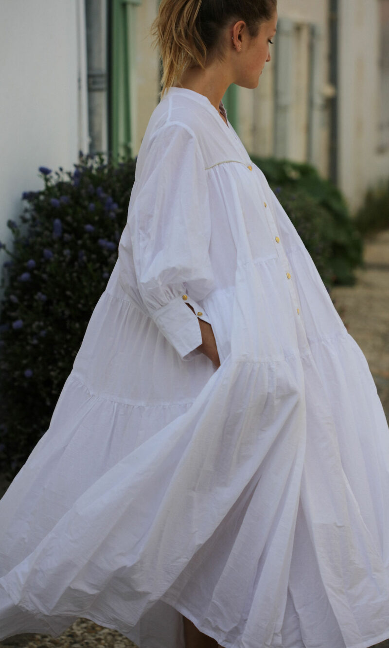 Robe Chemise longue blanche