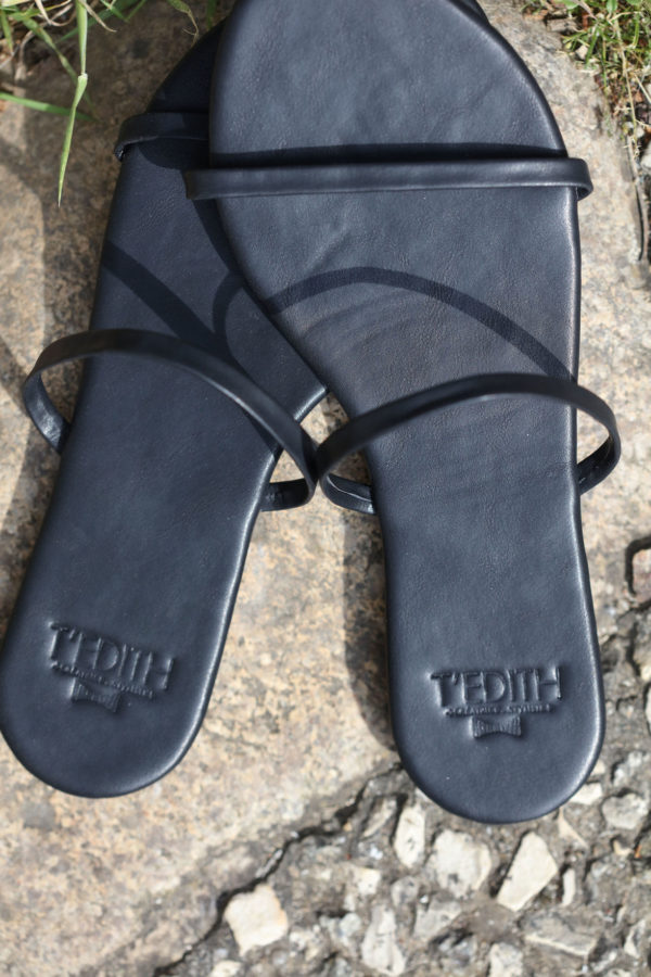 Sandal Minimal noir