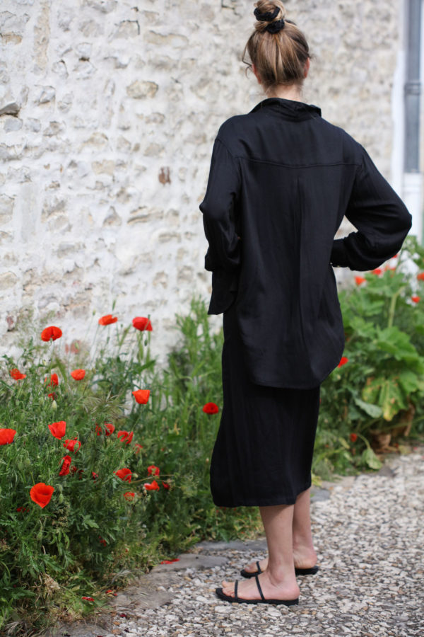 chemise rayon noir