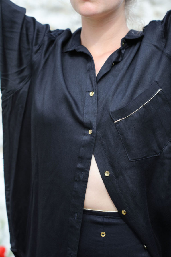 chemise rayon noir