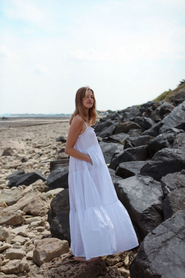 Robe Isla longue blanche