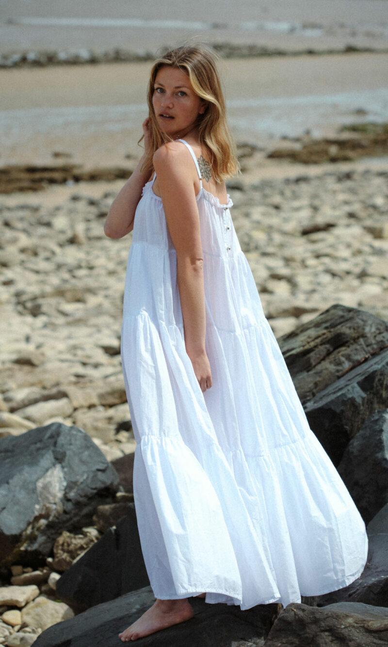 Robe Isla longue blanche