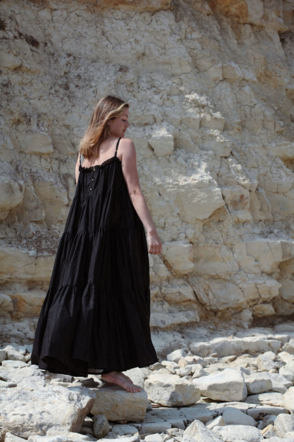 Robe Isla longue noire