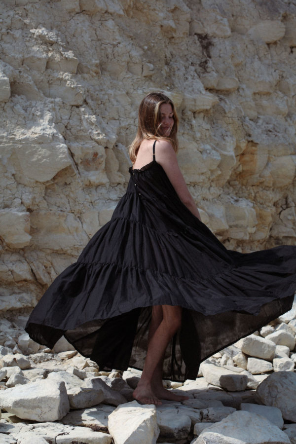 Robe Isla longue noire