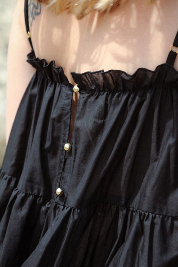 Robe Isla longue noire