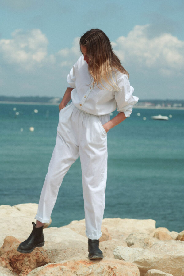 Combi pantalon blanc