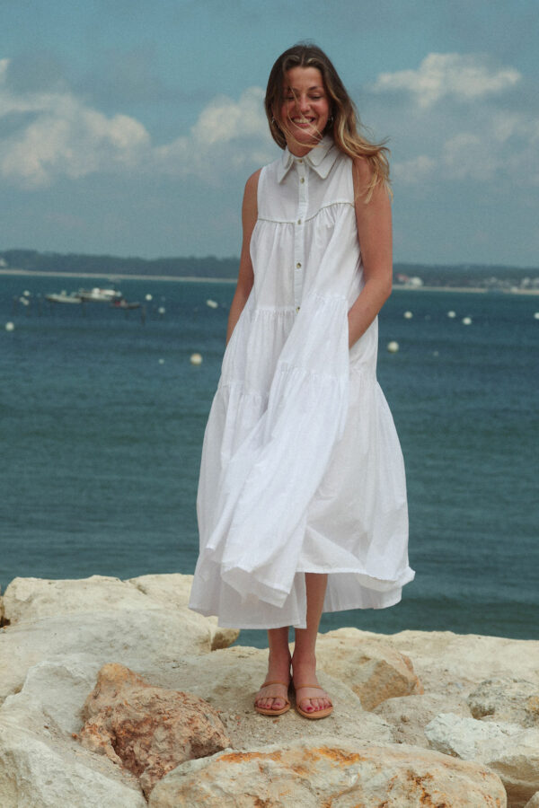 Robe longue 2COLS blanc