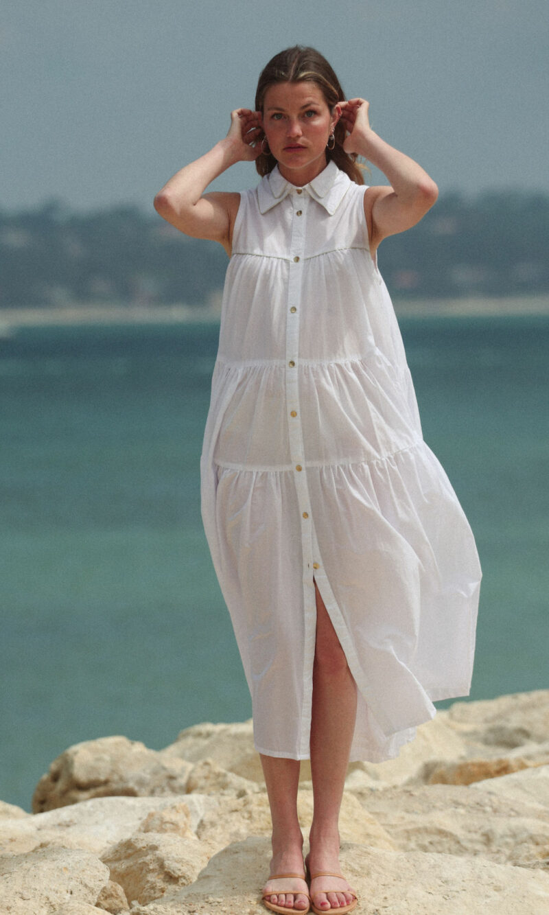 Robe longue 2COLS blanche