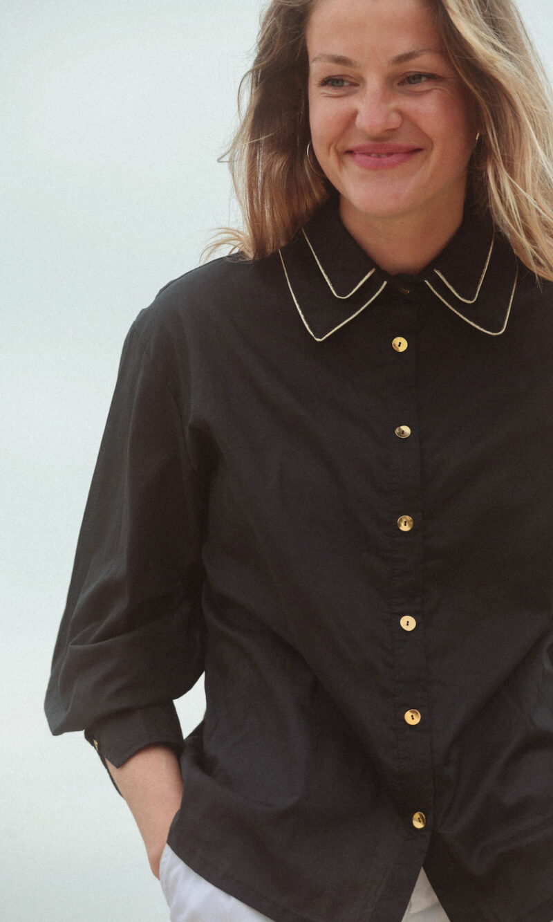 Chemise 2COLS noire