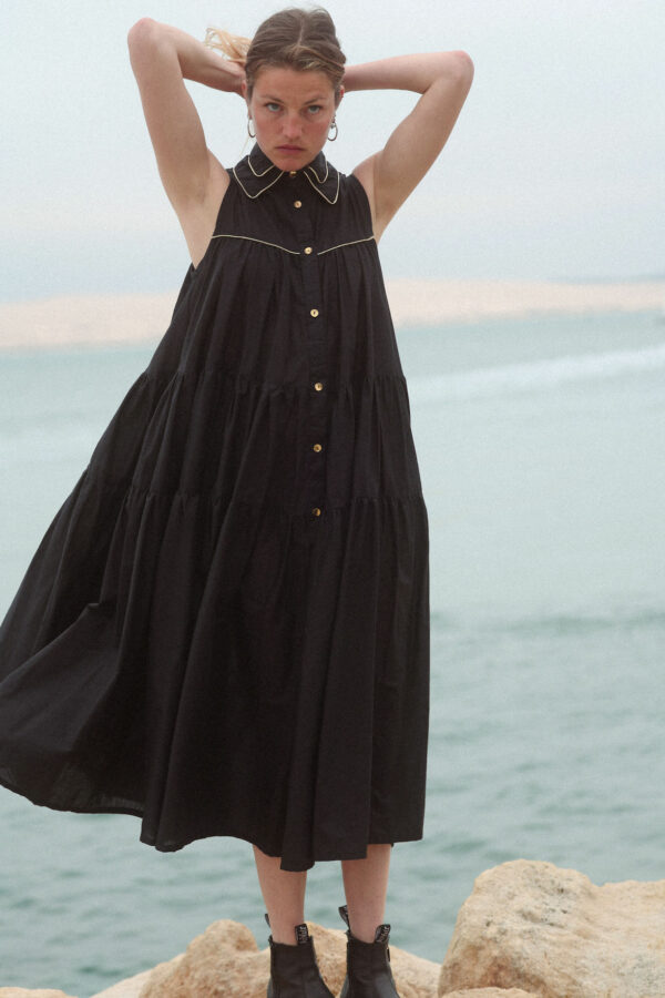 Robe longues 2COLS noir