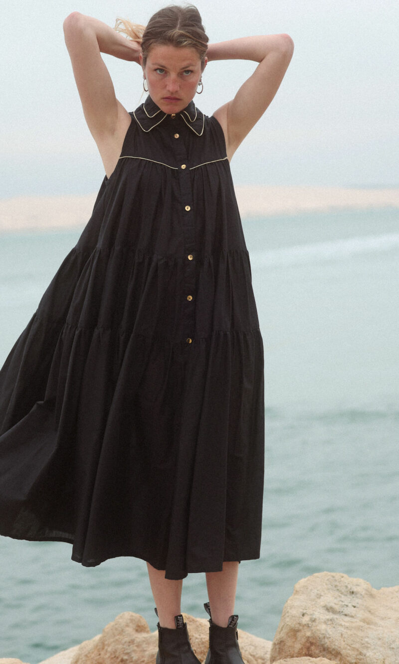 Robe longue 2COLS noire