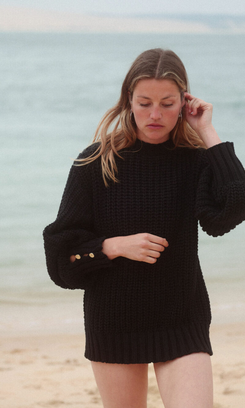 Pull CROCHET noir