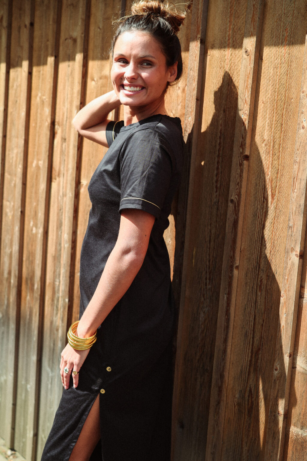 Robe T-shirt noire