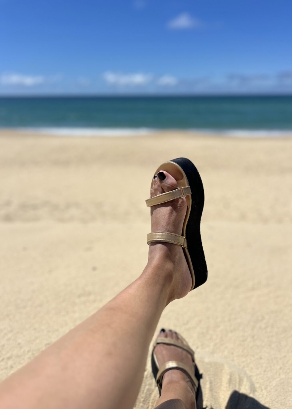 Sandales plateforme scratch doré