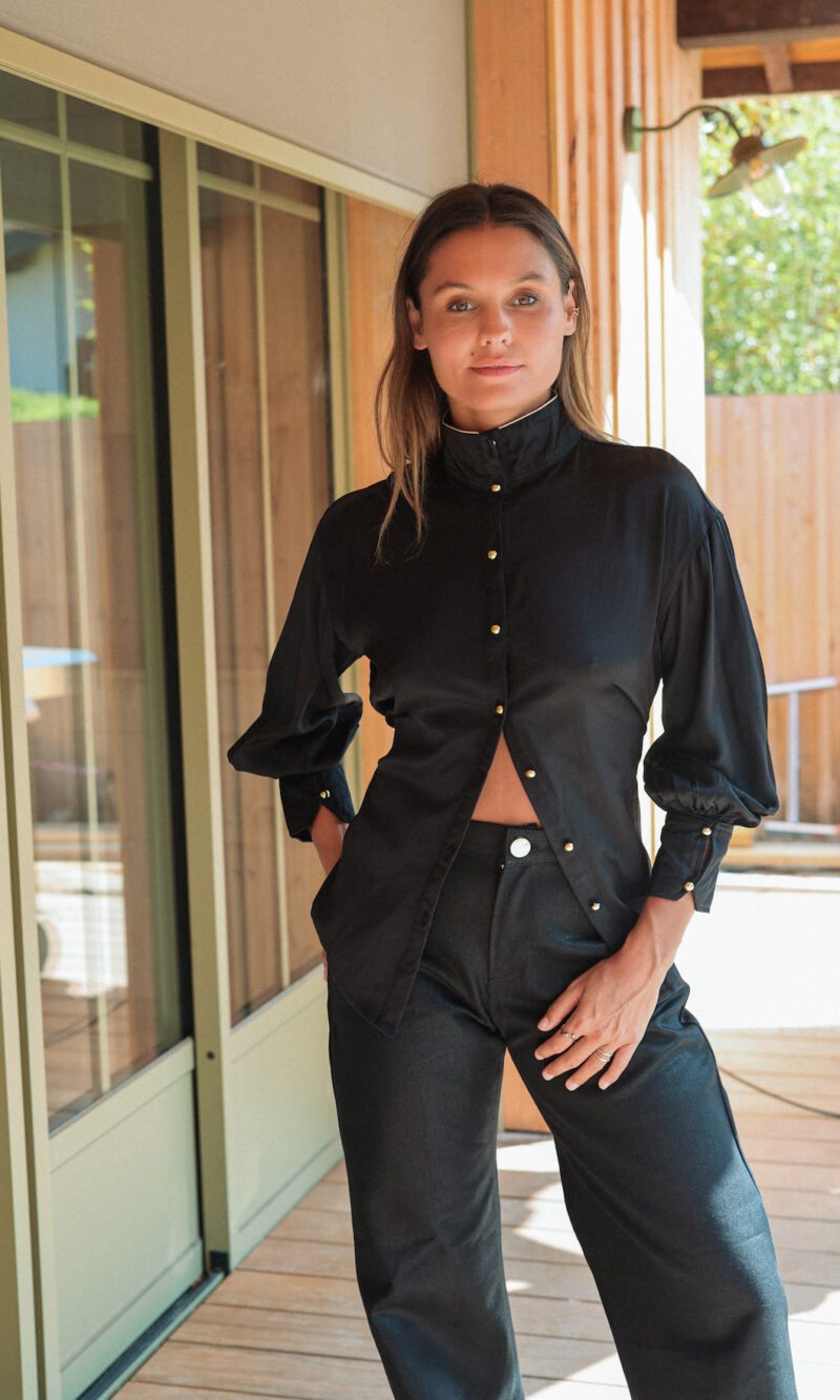 Chemise SATIN Noire