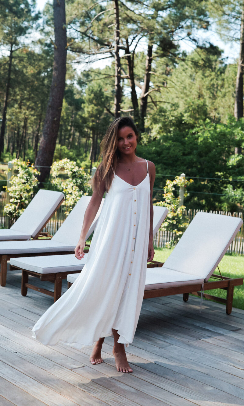 Robe RAYON V Blanche