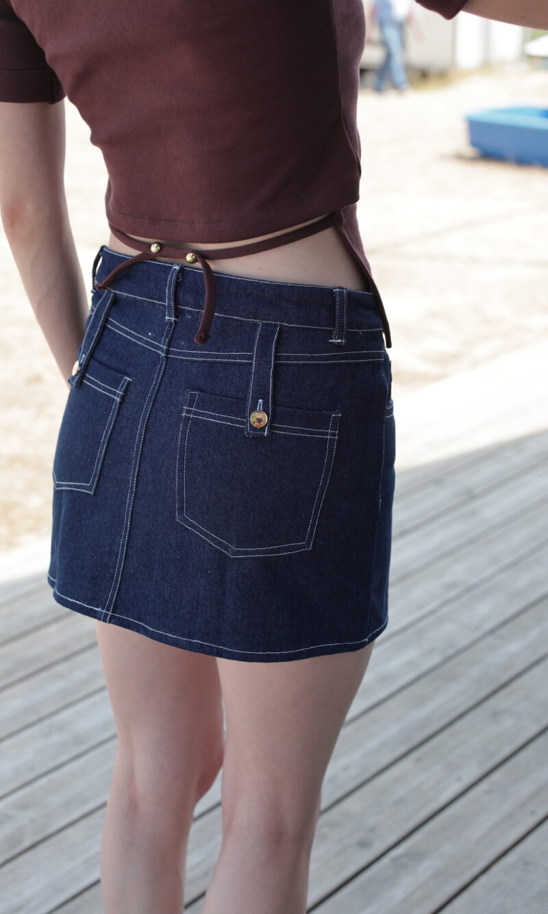 MINI-JUPE Jean Bleu